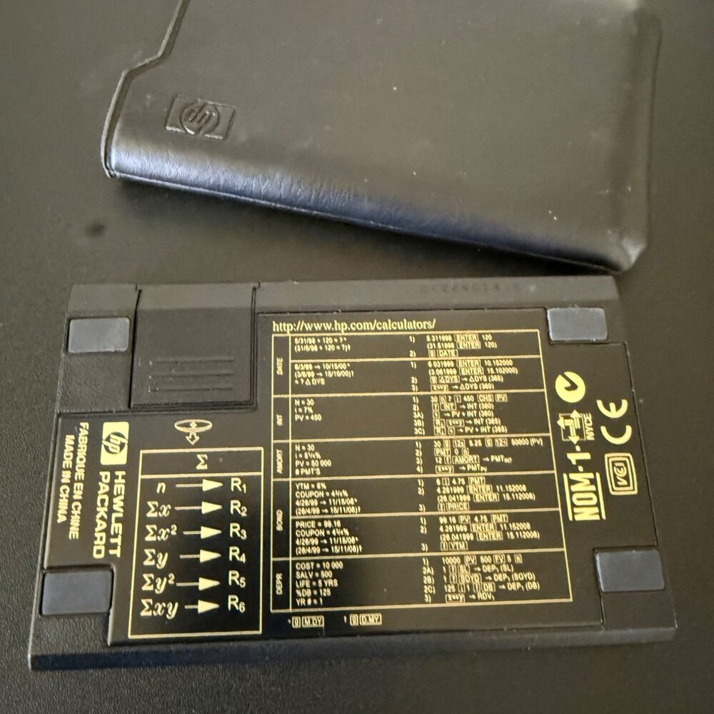 HP 12C Financial Calculator - Black/ Gold - Picture 3 of 6